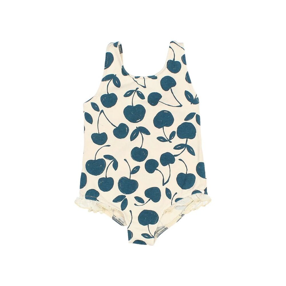 NWT Buho Baby Cherry One Piece Swimsuit, Size 12M